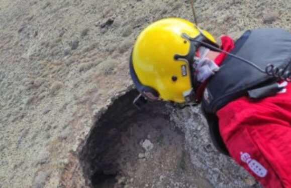 Helicopter rescue at Volcán de la Corona