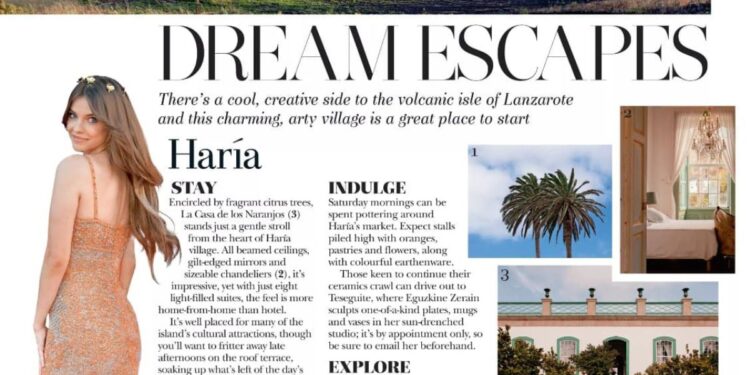 Hello! Magazine feature article on Haria