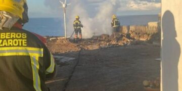 Abandoned house fire in Playa Blanca