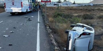 Huge crash in San Bartolomé