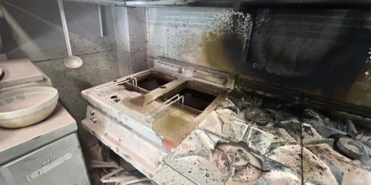 Fire in La Graciosa restaurant kitchen
