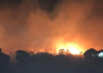 La Palma burns
