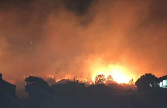 La Palma burns