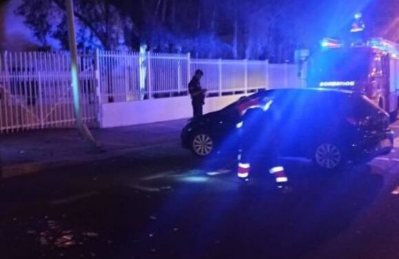 Lamppost collision in Arrecife