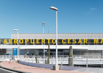 Last month at the Lanzarote Airport