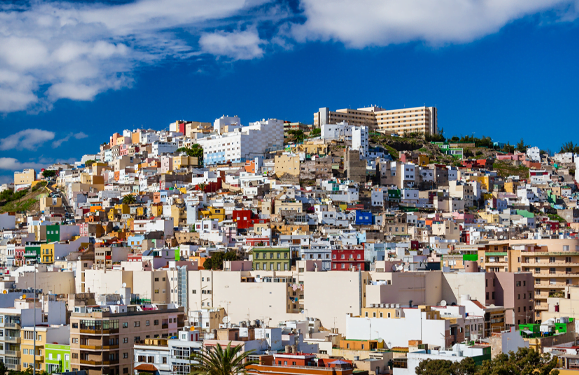 Las Palmas: centre of infection