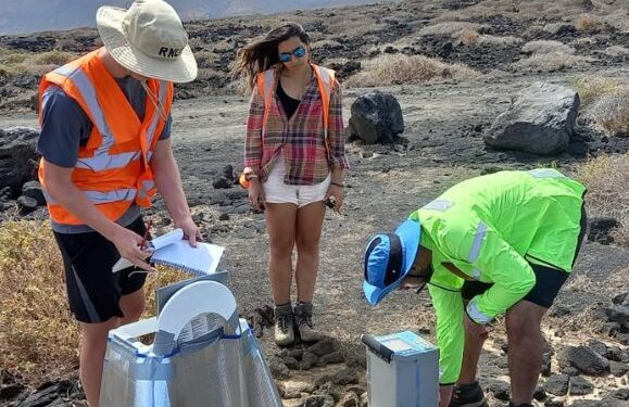 Leeds University students conduct fieldwork in Lanzarote