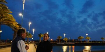 New lighting in Charco de San Ginés