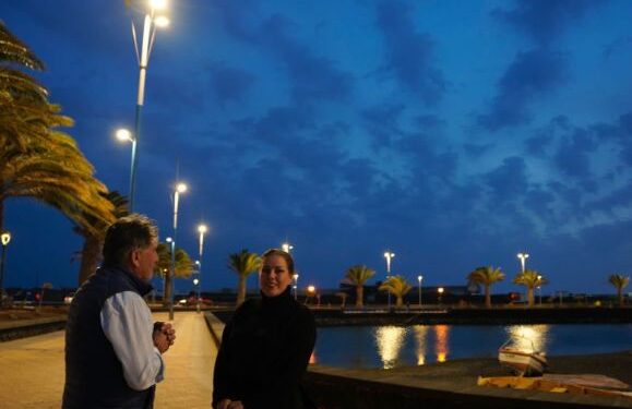 New lighting in Charco de San Ginés