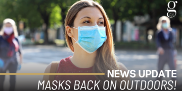 Masks back on outdoors!