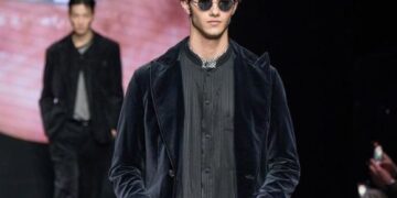 Lanzarote local features on Giorgio Armani catwalk