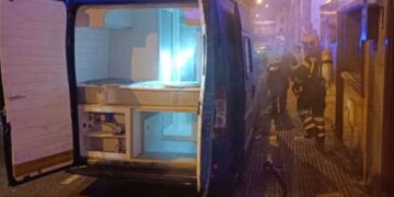 Motorhome fire