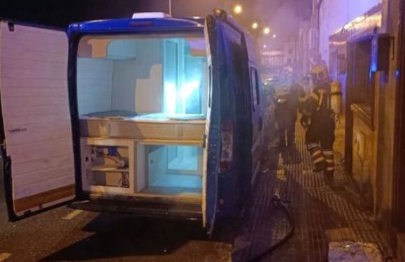 Motorhome fire