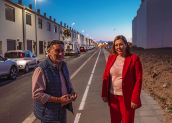 New streetlights in Argana Alta