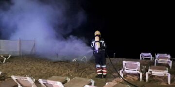 Nine minors arrested for the sun lounger fires in Costa Teguise