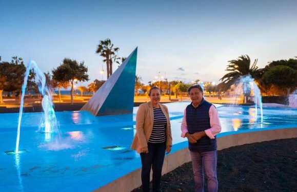 Parque Temático fountain restored in Arrecife
