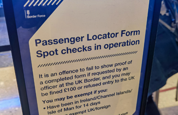 UK Passenger locator forms scrapped