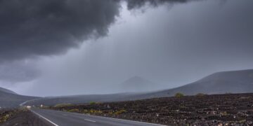 Patchy day of rain on Lanzarote