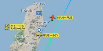 Plane diverts to Lanzarote