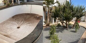 From a pool to a garden