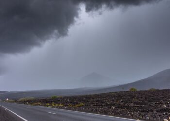 Rain in August on Lanzarote