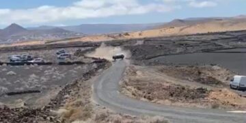 Rally race crash