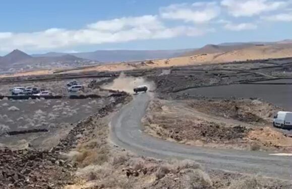 Rally race crash