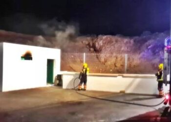 Fire at the Recinto Ferial de Arrecife