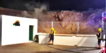 Fire at the Recinto Ferial de Arrecife