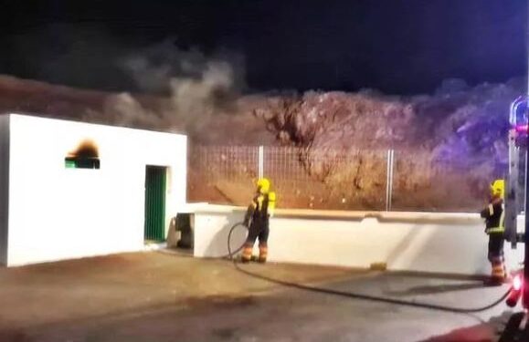 Fire at the Recinto Ferial de Arrecife