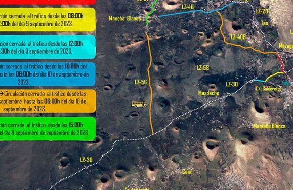 Road closures for Los Dolores