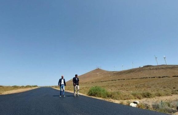 Montaña de Mina road resurfaced