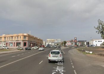 Roadworks near hospital