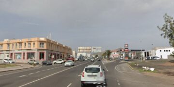 Roadworks near hospital