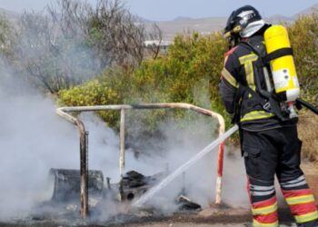 Rubbish bin fire in Nazaret