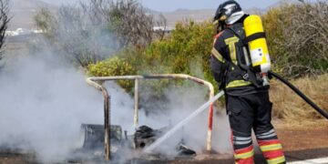 Rubbish bin fire in Nazaret