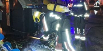 Multiple rubbish bin fires