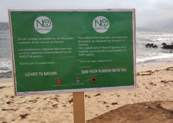 Rubbish bins removed from Famara