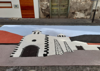 Salt carpets on display