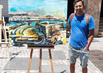 Winner of Lanzarote’s first Speed Painting Competition