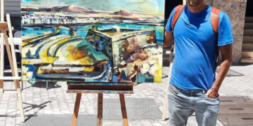Winner of Lanzarote’s first Speed Painting Competition
