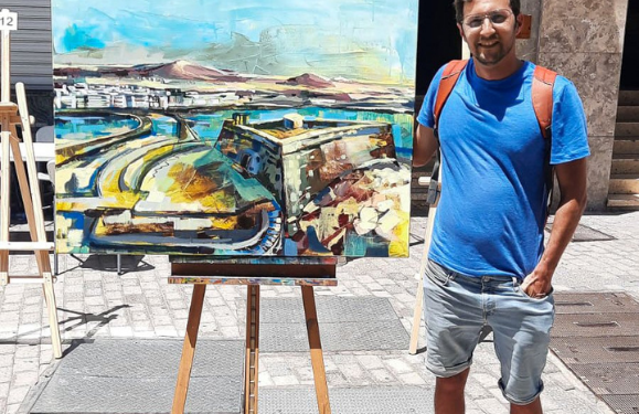 Winner of Lanzarote’s first Speed Painting Competition