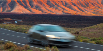 Speeding driver caught