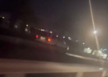 Car caught speeding against traffic