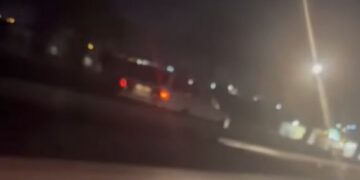 Car caught speeding against traffic