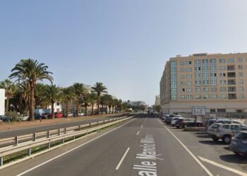 Street remodelling in Arrecife