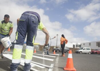 Road works begin in Teguise