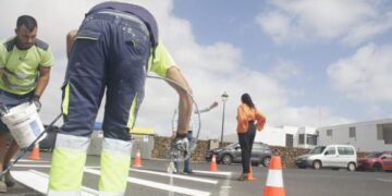 Road works begin in Teguise