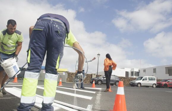 Road works begin in Teguise