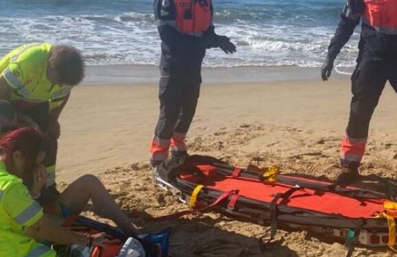 Tourist rescued at Papagayo